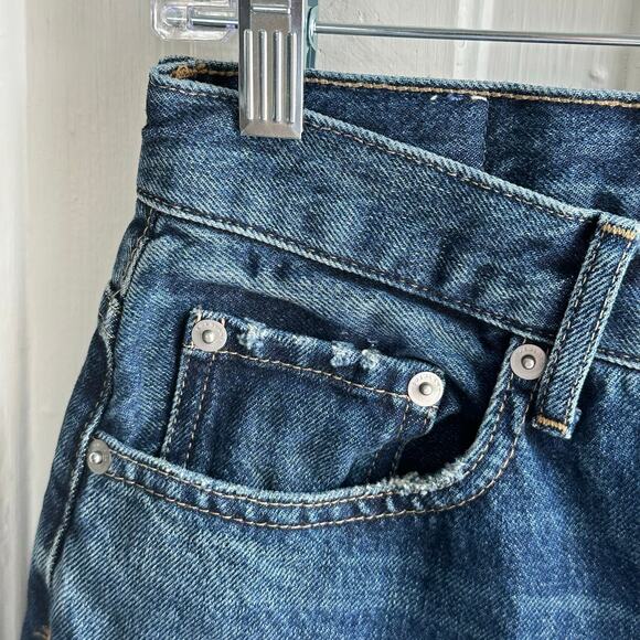 Everlane The 90s Cheeky Jean Straight Leg Ripped Knee NWT - Picture 4 of 11